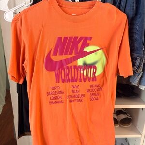 Nike Kids Orange and Pink World Tour Tee
